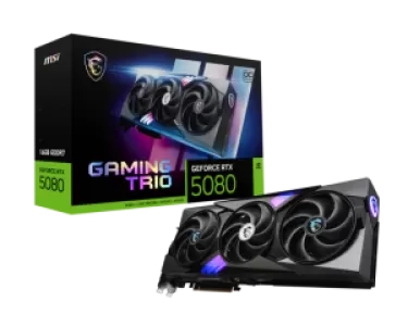 Видеокарта PCIE16 RTX5080 16GB RTX 5080 16G GAMING TRIO OC MSI