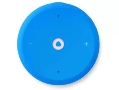 Умная колонка Яндекс Станция Лайт 2 с Алисой на YaGPT, синяя, YNDX-00026BLU