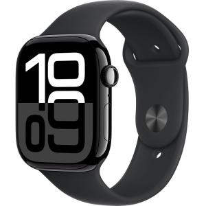 Смарт-часы Apple Watch Series 10 42mm Jet Black Aluminum Case with Black Sport Band M/L Смарт-часы Apple Watch Series 10 42mm Jet Black Aluminum Case with Black Sport Band M/L