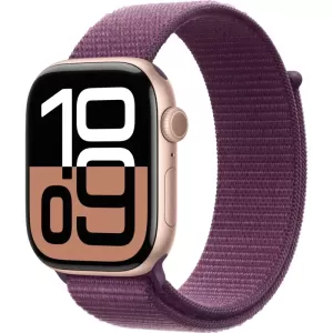 Смарт-часы Apple Watch Series 10 46mm Rose Gold Aluminum Case with Plum Sport Loop Смарт-часы Apple Watch Series 10 46mm Rose Gold Aluminum Case with Plum Sport Loop