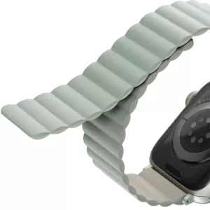 Ремешок Uniq Revix reversible Magnetic для Apple Watch 44/45/49 Sage/Beige
