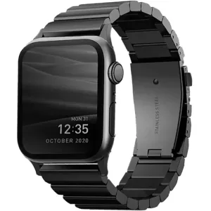 Ремешок Uniq Strova Strap Link Steel для Apple Watch 44/45/49 Gray