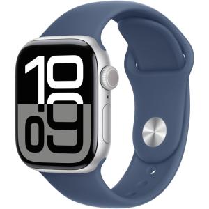 Смарт-часы Apple Watch Series 10 46mm Silver Aluminum Case with Denim Sport Band S/M Смарт-часы Apple Watch Series 10 46mm Silver Aluminum Case with Denim Sport Band S/M