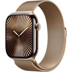 Смарт-часы Apple Watch Series 10 46mm Gold Titanium Case with Gold Milanese Loop Смарт-часы Apple Watch Series 10 46mm Gold Titanium Case with Gold Milanese Loop