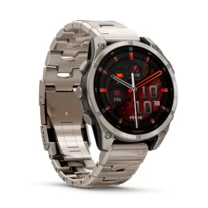 Garmin FENIX 8 47mm, Sapphire AMOLED, Titanium, светло-серый, титановый ремешок Garmin FENIX 8 47mm, Sapphire AMOLED, Titanium, светло-серый, титановый ремешок