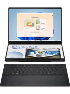 Ноутбук ASUS Zenbook DUO 14 UX8406CA-QL221W Intel Core Ultra 7 255H 4400MHz/14"/1920x1200/16GB/1024GB SSD/Intel Arc Graphics/Wi-Fi/Bluetooth/Windows 11 Home (90NB14X1-M00C70)