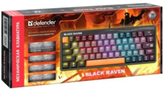 Клавиатура MECHANICAL BLK RAVEN GK-417 RU RGB 45413 DEFENDER