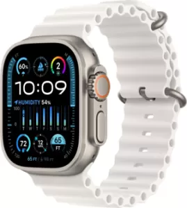 Часы Apple Watch Ultra 2 49 мм, Titanium Case with White Ocean Band Часы Apple Watch Ultra 2 49 мм, Titanium Case with White Ocean Band