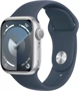 Умные часы Apple Watch Series 9 41 мм, S/M 130-180, Aluminium Case GPS, Silver, серебристый