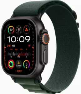 Часы Apple Watch Ultra 2 2024 49 мм, S, Titanium Case with Black Olive Alpine Loop Часы Apple Watch Ultra 2 2024 49 мм, S, Titanium Case with Black Olive Alpine Loop