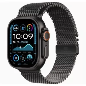 Apple Watch Ultra 2 2024 49 мм, L, Black Titanium Case with Black Milanese Loop Apple Watch Ultra 2 2024 49 мм, L, Black Titanium Case with Black Milanese Loop