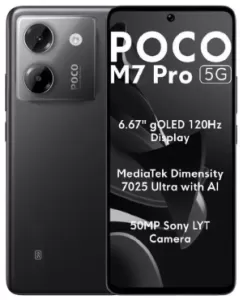 Смартфон POCO M7 Pro 5G, 12/512 ГБ, Black, черный Смартфон POCO M7 Pro 5G, 12/512 ГБ, Black, черный