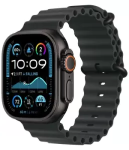 Часы Apple Watch Ultra 2 GPS + Cellular 49mm Black Titanium Case/With Black Ocean Band Часы Apple Watch Ultra 2 GPS + Cellular 49mm Black Titanium Case/With Black Ocean Band