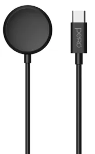 Беспроводное зарядное устройство PERO TC20 c кабелем Type-C Black Беспроводное зарядное устройство PERO TC20 c кабелем Type-C Black