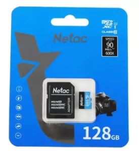 Карта памяти MICRO SDHC 128GB + ADP NT02P500STN-128G-R NETAC