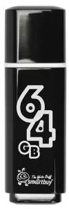 USB Флеш-накопитель Smartbuy Glossy series USB 2.0 64GB Черный (SB64GBGS-K) USB Флеш-накопитель Smartbuy Glossy series USB 2.0 64GB Черный (SB64GBGS-K)