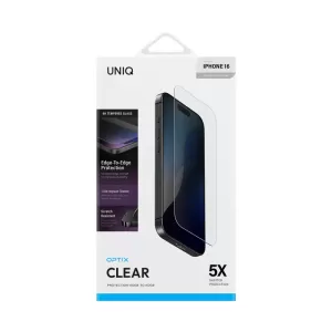 Защитное стекло Uniq OPTIX Clear для iPhone 16 