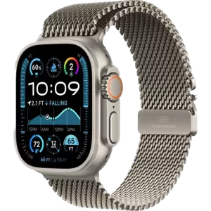 Apple Watch Ultra 2 2024 49 мм, L, Natural Titanium Case with Milanese Loop Apple Watch Ultra 2 2024 49 мм, L, Natural Titanium Case with Milanese Loop