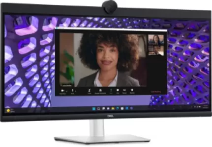 Монитор Dell 34" P3424WEB 3800R, 21:9, IPS, UHD, 5ms, 300cd, 60Hz, HDMI, DP, USB, USB-C, LAN, CAM, SPK, HAS