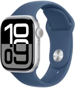 Смарт-часы Apple Watch Series 10, корпус из алюминия, ремешок Sport Band 46 мм, Синий деним M/L