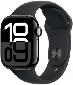 Смарт-часы Apple Watch Series 10, корпус из алюминия, ремешок Sport Band 46 мм, Черный M/L