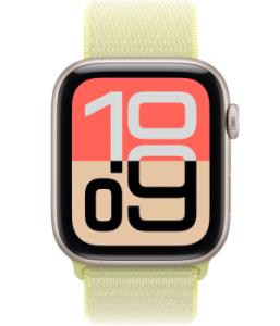 Часы Apple Watch SE 3, 44 мм алюминий Сияющая Звезда, ремешок Sport Band  Желтый