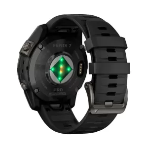 Garmin FENIX 7 PRO Sapphire Solar титановый угольно-серый DLC с черным ремешком 