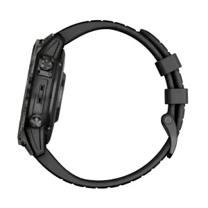 Garmin FENIX 7 PRO Sapphire Solar титановый угольно-серый DLC с черным ремешком 