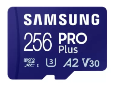 Карта памяти microSDXC Samsung Pro PLUS 256 ГБ, UHS-I U3, 180 МБ/с (MB-MD256SA)