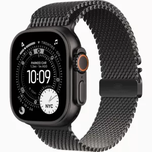 Apple Watch Ultra 3 GPS + Cellular 49mm Black Titanium Case with Titanium Milanese Loop