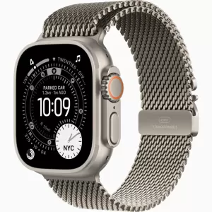 Apple Watch Ultra 3 GPS + Cellular 49mm Natural Titanium Case with Titanium Milanese Loop