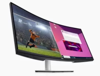Монитор Dell 34" S3423DWC 1800R, 4ms, 21:9, VA, UWQHD, 4ms, 300cd, 100Hz, HDMI, USB, USB-C ,HAS