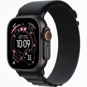 Apple Watch Ultra 3 GPS + Cellular 49mm Black Titanium Case with Black Alpine Loop