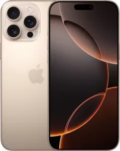Смартфон Apple iPhone 16 Pro 128GB eSim (8 ГБ, 128 ГБ, Титановый пустынный, eSim, США, Без Rustore)