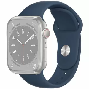 Ремешок для Apple Watch 38mm/41mm Gurdini Sport Band (силиконовый) (Темно-синий)