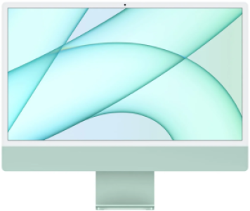24" Моноблок Apple iMac 24" 2021 г. MGPH3ZP 4480x2520, Apple M1 2.064 ГГц, RAM 8 ГБ, SSD 256 ГБ, Apple M1 8-Core, MacOS, зеленый