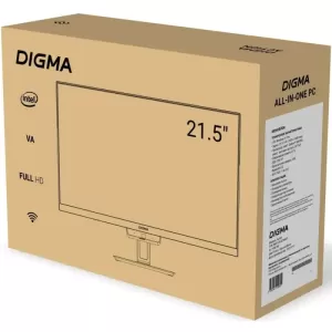 Моноблок Digma Action, 21.5" (1920x1080) VA / Intel N95 / 8 DDR4 / 256 ГБ SSD / Intel UHD Graphics / Windows 11 Pro / Клавиатура, мышь, Черный (DM21N9-8CXW01)