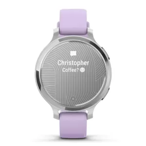 Умные часы Garmin Lily 2 Active Silver with Purple Jasmine Silicone Band (010-02891-01)