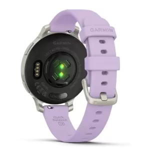 Умные часы Garmin Lily 2 Active Silver with Purple Jasmine Silicone Band (010-02891-01)