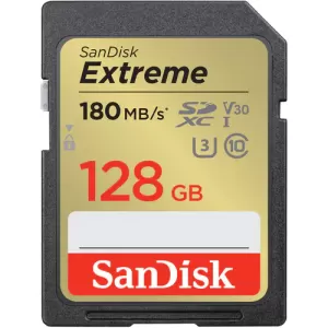 Карта памяти SanDisk Extreme SDXC 128Gb UHS-I Class 3 V30 180/90 MB/s