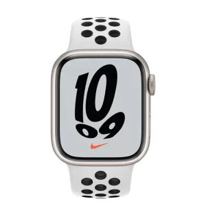 Смарт-часы Apple Watch Nike Series 7 45mm, корпус из алюминия цвета «сияющая звезда», спортивный ремешок Nike Смарт-часы Apple Watch Nike Series 7 45mm, корпус из алюминия цвета «сияющая звезда», спортивный ремешок Nike