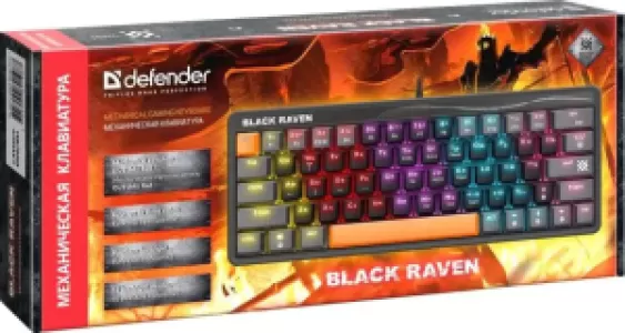 Клавиатура MECHANICAL BLK RAVEN GK-417 RU RGB 45414 DEFENDER