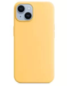 Чехол силиконовый MagSafe для iPhone 14 (Жёлтый)