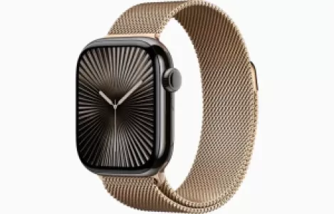 Смарт-часы Apple Watch Series 10 Титановый корпус 42 мм, цвет Gold, Milanese Loop, S/M