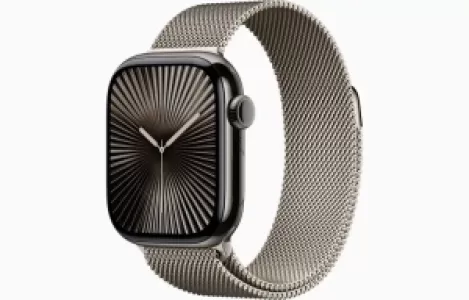Смарт-часы Apple Watch Series 10 Титановый корпус 46 мм, цвет Natural Titanium, Milanese Loop, S/M Смарт-часы Apple Watch Series 10 Титановый корпус 46 мм, цвет Natural Titanium, Milanese Loop, S/M