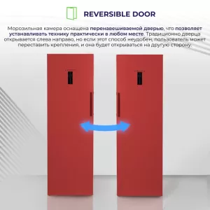 Вертикальный морозильный шкаф Delvento VF8301A+