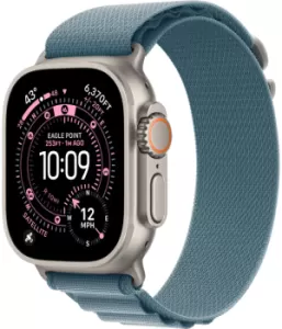 Смарт-часы Apple Watch Ultra 3, 49 мм, Natural Titanium Alpine Loop Light Blue M Смарт-часы Apple Watch Ultra 3, 49 мм, Natural Titanium Alpine Loop Light Blue M