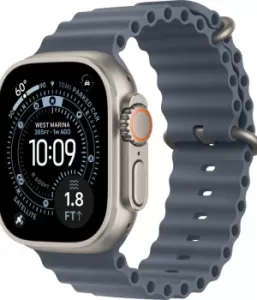 Смарт-часы Apple Watch Ultra 3, 49 мм, Natural Titanium, Ocean Band Blue Смарт-часы Apple Watch Ultra 3, 49 мм, Natural Titanium, Ocean Band Blue