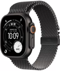 Смарт-часы Apple Watch Ultra 3, 49 мм Black Titanium, Milanese Loop Black M Смарт-часы Apple Watch Ultra 3, 49 мм Black Titanium, Milanese Loop Black M