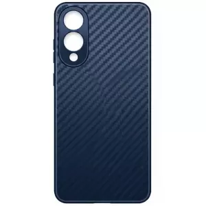 Накладка силикон под карбон для Samsung Galaxy S25 Edge Синий